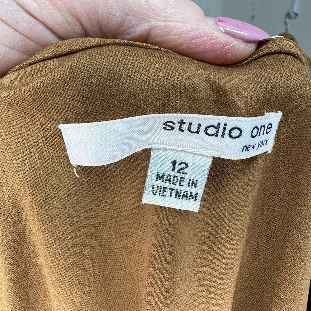 Studio One Size 12 Boho Neutral Multicolor Chevro… - image 5